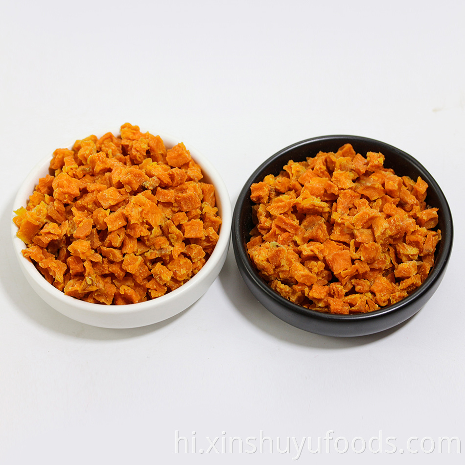 Dehydrated dried sweet potatoes in Chinese food